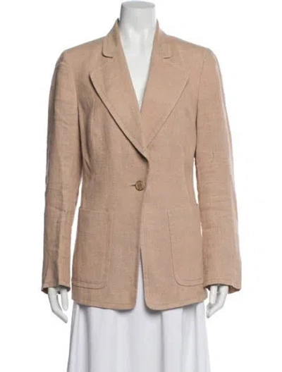 Pre-owned Akris Linen Blazer In Neutral