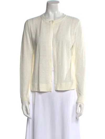 Pre-owned Akris Linen Crew Neck Sweater In Neutral