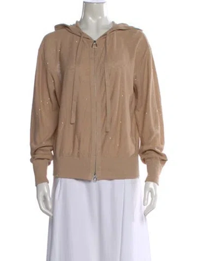 Pre-owned Akris Linen Crew Neck Sweater In Neutral