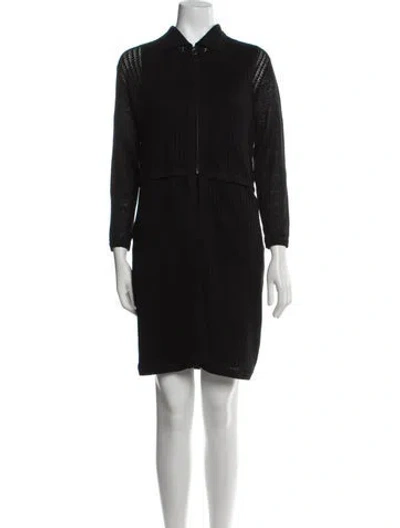 Pre-owned Akris Linen Dress Set In Black