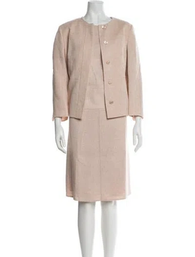 Pre-owned Akris Linen Dress Set In Pink
