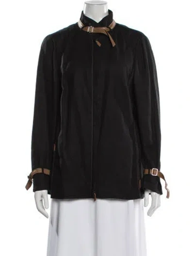 Pre-owned Akris Linen Jacket In Black