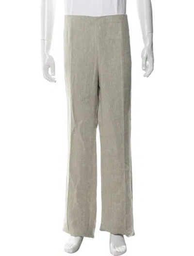 Pre-owned Akris Linen Pants In Neutrals