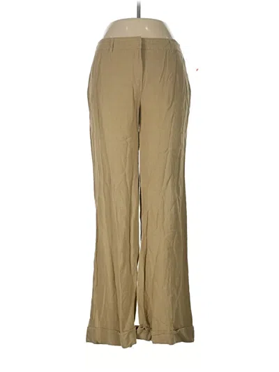 Pre-owned Akris Linen Pants In Tan