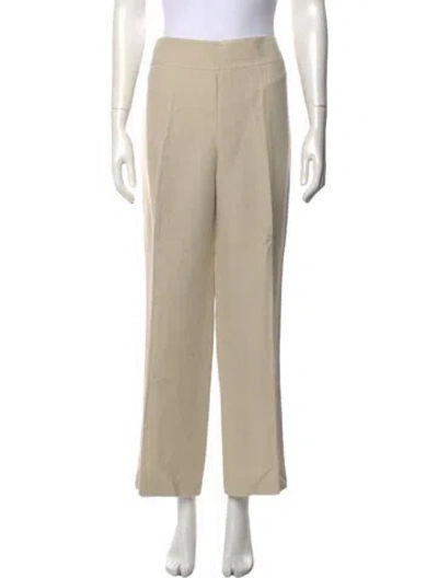 Pre-owned Akris Linen Wide Leg Pants In Neutral