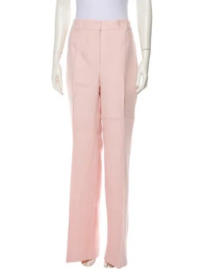 Pre-owned Akris Linen Wide Leg Pants W/ Tags In Pink