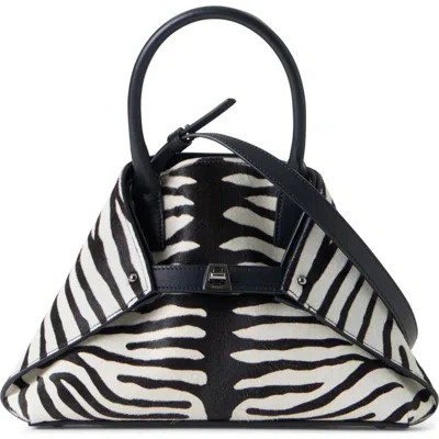 Akris Little Ai Convertible Tote In Zebra Stripes Small