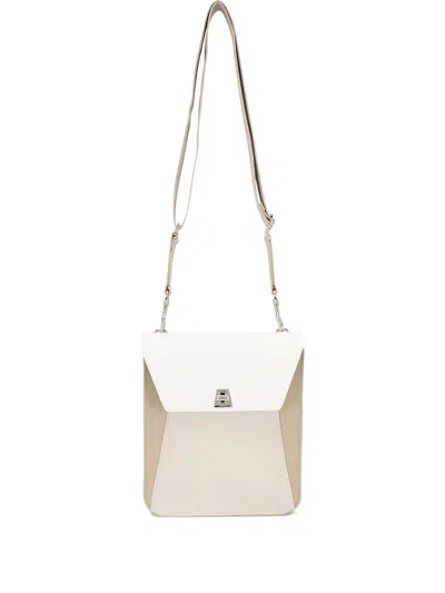 Akris Little Anouk Cross Body Bag In White