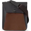 Akris Little Anouk Leather & Suede Messenger Bag In Brown