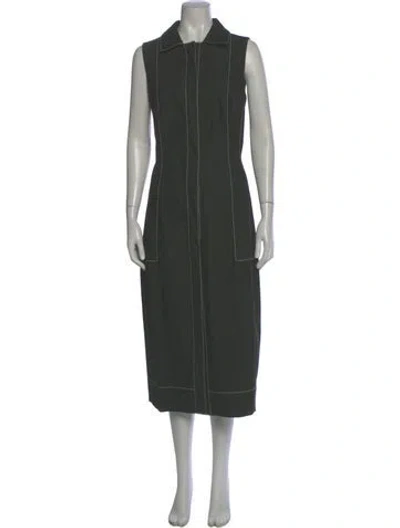 Pre-owned Akris Long Dress In Multi