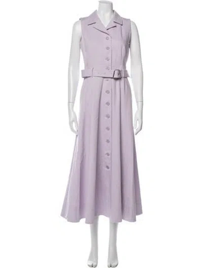 Pre-owned Akris Long Dress In Purple