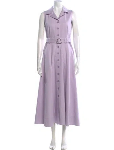 Pre-owned Akris Long Dress In Purple