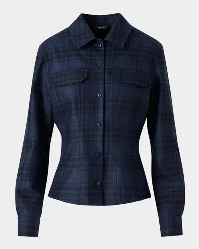 Akris Long-sleeve Check Flannel Shirt