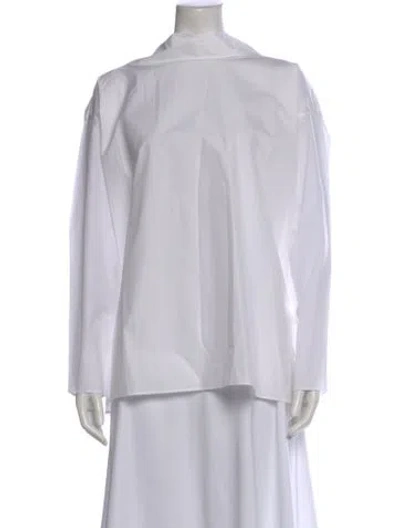 Pre-owned Akris Long Sleeve Top In Gray