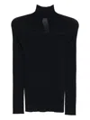 Akris Long-sleeved Top In Black