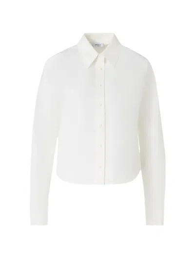 Akris Long-sleeve Button-up Shirt In White