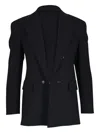 Akris Lucia Wool Double-breasted Jacket In Black