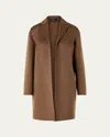 Akris Mae Cashmere Top Coat In Brown