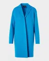 Akris Mae Cashmere Top Coat In Blue