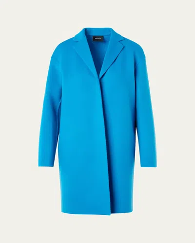 Akris Mae Cashmere Top Coat In Twilight