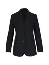 Akris Malik Cool Wool Single-breasted Jacket In Black
