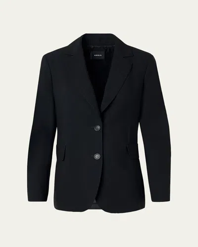 AKRIS MALIK COOL WOOL SINGLE-BREASTED JACKET