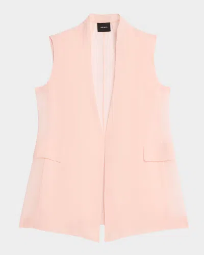 Akris Martina V-neck Panama Silk Organza Vest
