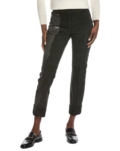 Akris Maxissima Suede Pant In Black