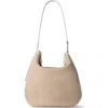 Akris Medium Anna Raffia Hobo Bag In White