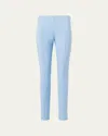 Akris Melissa Ankle Pants In Blue