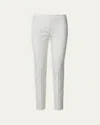 Akris Melissa Mid-rise Slim-leg Pants In Off White