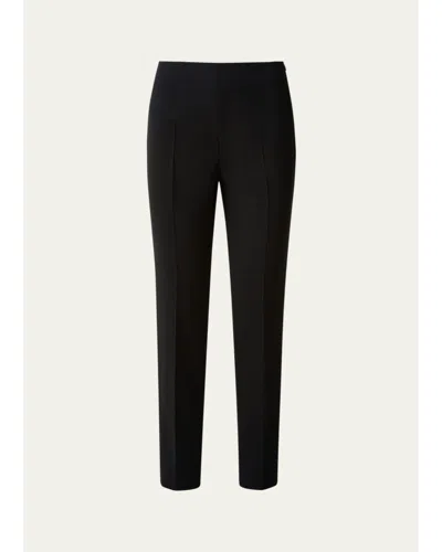 Akris Melissa Slim Ankle-cut Pants In Black