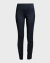 Akris Fiyuki Wool Blend Double Face Wide Leg Pants In Navy