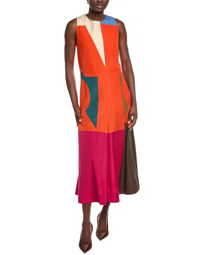 Akris Midi Dress In Multi