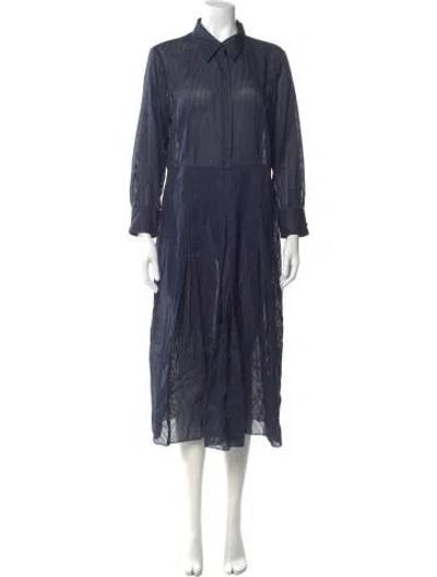 Pre-owned Akris Midi Length Dress In Blue