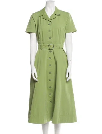 Pre-owned Akris Midi Length Dress In Green