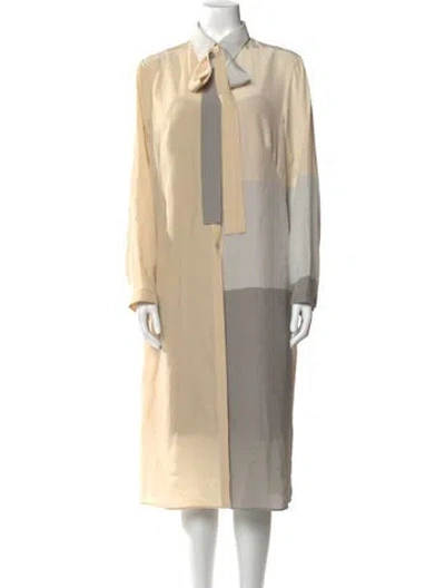 Pre-owned Akris Midi Length Dress In Neutral