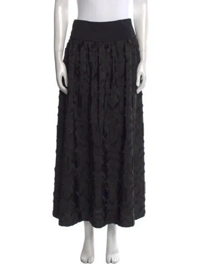 Pre-owned Akris Midi Length Skirt In Black