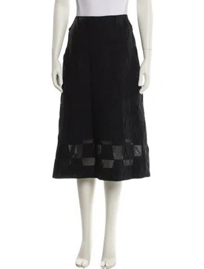 Pre-owned Akris Midi Length Skirt In Black