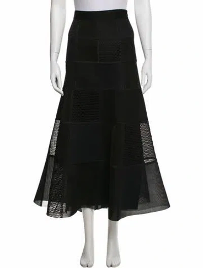 Pre-owned Akris Midi Length Skirt In Black