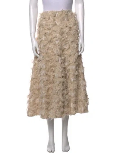 Pre-owned Akris Midi Length Skirt In Neutral