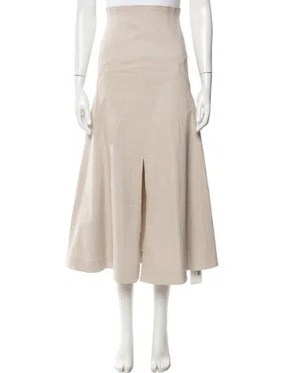 Pre-owned Akris Midi Length Skirt In Neutral