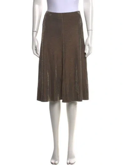 Pre-owned Akris Midi Length Skirt In Neutrals