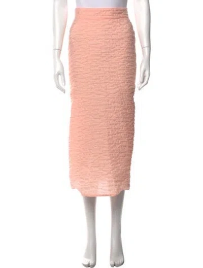 Pre-owned Akris Midi Length Skirt W/ Tags In Pink