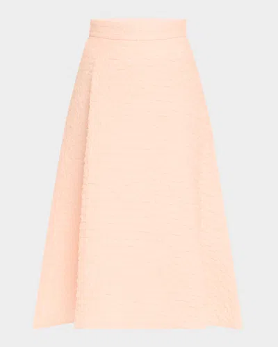 AKRIS BUBBLE 3D ORGANZA A-LINE MIDI SKIRT