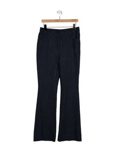 Pre-owned Akris Mid-rise Flared Jeans In Blue