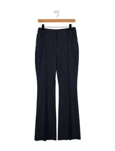 Pre-owned Akris Mid-rise Flared Jeans In Blue