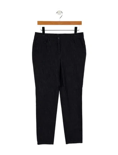 Pre-owned Akris Mid-rise Skinny Leg Jeans In Blue