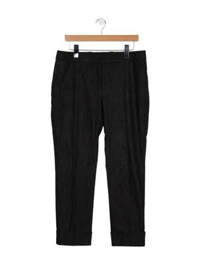 Pre-owned Akris Mid-rise Straight Leg Jeans In Blue