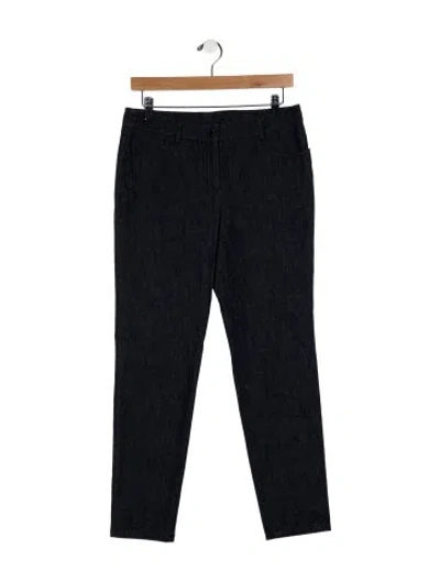 Pre-owned Akris Mid-rise Straight Leg Jeans In Blue